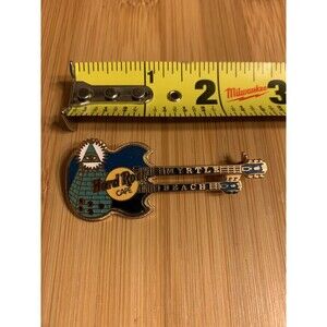 Hard Rock Cafe Myrtle Beach South Carolina Double Neck (Seeing Eye) Guitar Pin